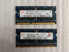 Memorie RAM laptop Hynix 2 GB DDR3 1066MHz CL7 204Pin - poze reale foto