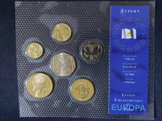 Seria completata monede - Cipru 2001-2003, 6 monede
