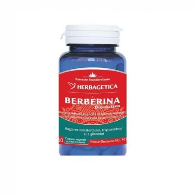 Berberina Bio-Activa 60 capsule Herbagetica foto