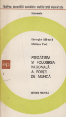 Pregatirea si folosirea rationala a fortei de munca foto