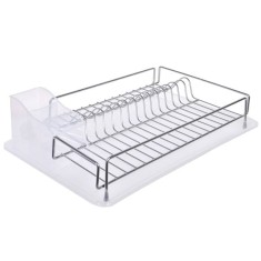 Scurgator vase cu tava pentru scurgere, inox, 48 cm foto