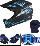 Set casca moto-atv-trotineta-enduro+Ochelari+Manusi+Cagula ,marimi disponibile L,XL,si XXL, 2XL, Oem