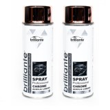 Vopsea Spray Crom Cupru 2 x 400ml Brilliante - Metal, Lemn, Plastic - Culoare Gri