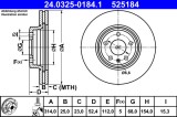 ATE 24.0325-0184.1 PowerDisc Disc frana