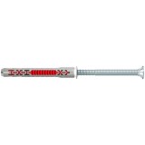 Diblu universal, din nylon, Fischer DuoXpand T, 8 x 80 mm, cu surub, zincat alb, cu cap inecat, Torx, TX30