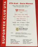Program meci fotbal UTA ARAD - &quot;DACIA&quot; MIOVENI (04.08.2007)