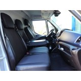 2+1 Huse Scaune pentru IVECO DAILY 2016+ Microbuze Negru Textil Piele Eco