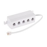 ADAPTOR TELEFONIC 6P4C - 5X 6P4C PE FIR - TEL0018