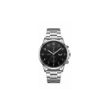 Cumpara ieftin Ceas Barbatesc Geneva Ulysses WZ4789 Argintiu Otel Inoxidabil Quartz Analog Negru 41mm