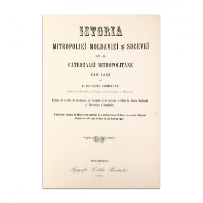 Constantin Erbiceanu, Istoria Mitropoliei Moldaviei și Sucevei, 1888 foto