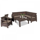 Cumpara ieftin Set mobilier de grădină Corfu relax duo maro