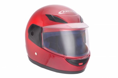Casca copii integrala, marime 47-48 cm, culoare rosu Cod Produs: MX_NEW AJ0415 foto