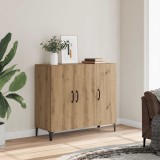 vidaXL Dulap, stejar artizanal, 90x34x80 cm, lemn prelucrat
