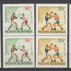 ROMANIA 1969 LP 701 CAMPIONATELE EUROPENE DE BOX PERECHE SERII MNH