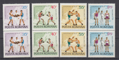 ROMANIA 1969 LP 701 CAMPIONATELE EUROPENE DE BOX PERECHE SERII MNH foto