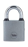 Lacat Yale 32 mm din metal, argintiu, cu 3 chei si arcada &icirc;ntarita