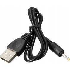 Cablu USB A mufa - DC 2.5/0.7 mufa drept negru 0.8m 5-50&deg;C AKYGA AK-DC-02
