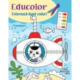 Cumpara ieftin Coloreaza dupa coduri. Transport - Cecile Marbehant, Prestige