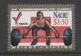 Nauru 1994 - Commonwealth Games, haltere, sport, neuzat