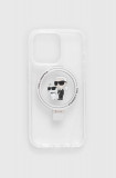Karl Lagerfeld Husă pentru telefon iPhone 13 Pro / 13 6.1&quot; culoarea transparent