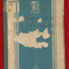 Serban Cioculescu "Corespondenta dintre I.L. Caragiale si Paul Zarifopol" - 1935