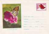 FILATELIE TEMATICA - PLIC ROMANIA TEMATICA INSECTE FLUTURI, Fauna, Stampilat