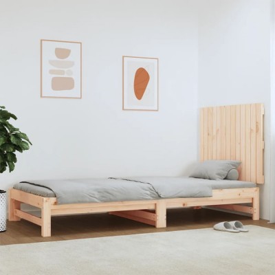 vidaXL Tăblie de pat pentru perete, 82,5x3x60 cm, lemn masiv de pin 824853 foto
