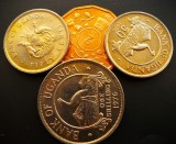 Moneda / Lot 4 Monede UGANDA 1974-1987 * cod 1425 B = A.UNC, Europa