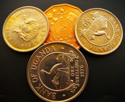 Moneda / Lot 4 Monede UGANDA 1974-1987 * cod 1425 B = A.UNC foto