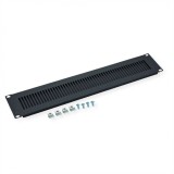 Panou ventilat 2U pentru cabinet 19&quot; Negru, Value 26.99.0320