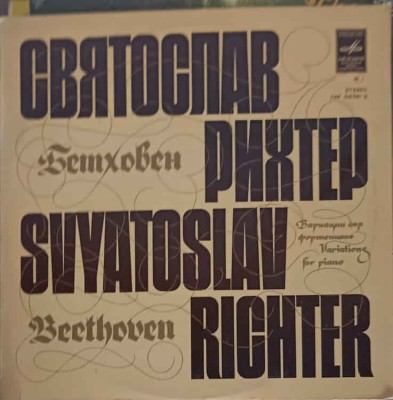 Disc vinil, LP. Variations For Pianos-Beethoven, Sviatoslav Richter-328078 foto