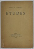 ETUDES par JACQUES DE LACRETELLE , 1928, EXEMPLAR 243 DIN 300