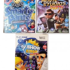 Joc Nintendo Wii Smarty Pants + Movie Studio Party + TV Show King Party