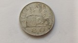 Belgia 20 Franci 1951-Argint