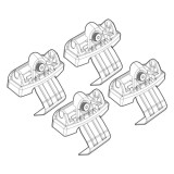 Kit montaj bare plafon C172 pentru Renault Twingo, Alumia Quadra si Silenzio
