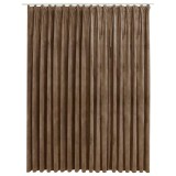 Draperie opaca, bej, 290 x 245 cm, catifea, cu carlige