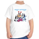 Tricou copii, aniversar, tematica BLUEY, 6 ani