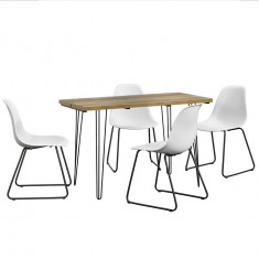 [en.casa]? Set Porto masa design bucatarie cu 4 scaune design, Model 1, ... foto