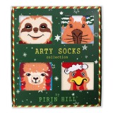 Cutie cu 4 perechi de șosete Arty Socks Christmas Animals 39-42