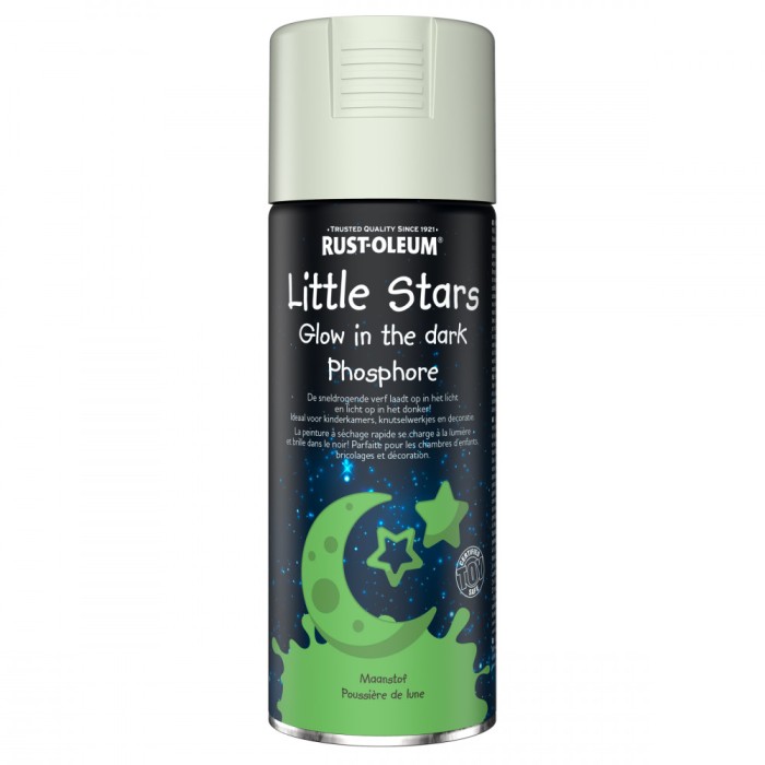 Vopsea Glow In The Dark, Rust-Oleum, Little Stars, Moon Dust, Verde, 400 ml