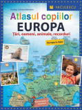 Atlasul copiilor. EUROPA. Ţări, oameni, animale, recorduri - Paperback brosat - Andrea Schwendemann - Niculescu