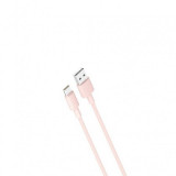 Cablu de date si Incarcare, XO-NB156, USB Type-C 2,4A, 1 m, Roz, Blister