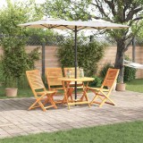 vidaXL Set de masă pentru grădină 5 pcs Maro Lemn Solid de Acacia 3375700