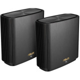 Tri band large home Mesh ZENwifi system, XT8 2 pack; Black, Asus