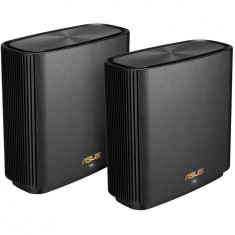 Tri band large home Mesh ZENwifi system, XT8 2 pack; Black