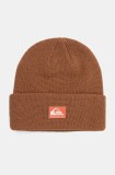 Quiksilver caciula culoarea maro, din tricot gros