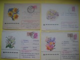 HOPCT PLIC S NR 954 set 4 PLICURI -FLORI/FLORA - RUSIA -CIRCULAT