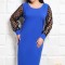 Rochie Melinda cu Accesoriu si Maneci de Tull Electric - 52Marimea
