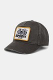 Superdry șapcă de baseball din bumbac culoarea verde, cu imprimeu, W9010177A-OE6
