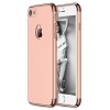 Husa iPhone 8 Plus Elegance Luxury 3in1 Rose-Gold, Protectie Completa, Anti-zgarieturi, PC, Bumpere Cromate